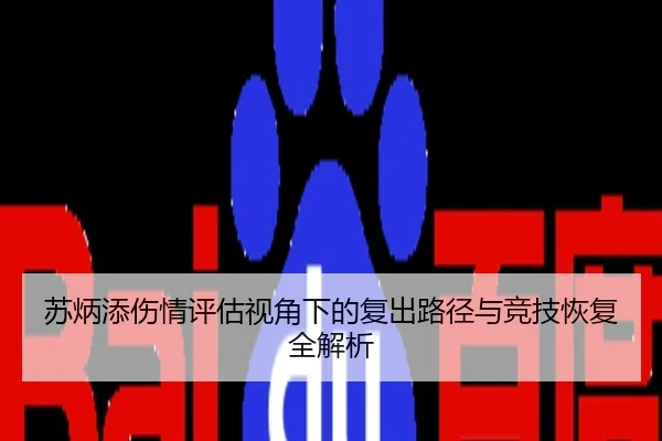 苏炳添伤情评估视角下的复出路径与竞技恢复全解析